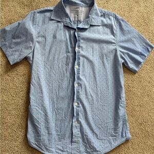 Banana Republic Luxe Strech Poplin Grant Slim Fit Dress Shirt Men's Size M